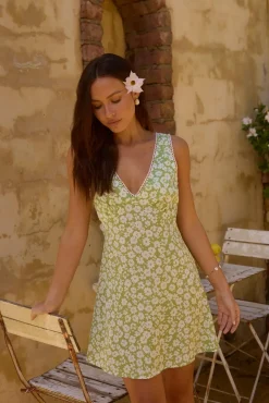 Brunch Dresses|Casual Dresses>Hello Molly Clover Cove Mini dress Green