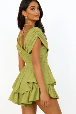 Rompers>Hello Molly Clumsy Love Romper Apple