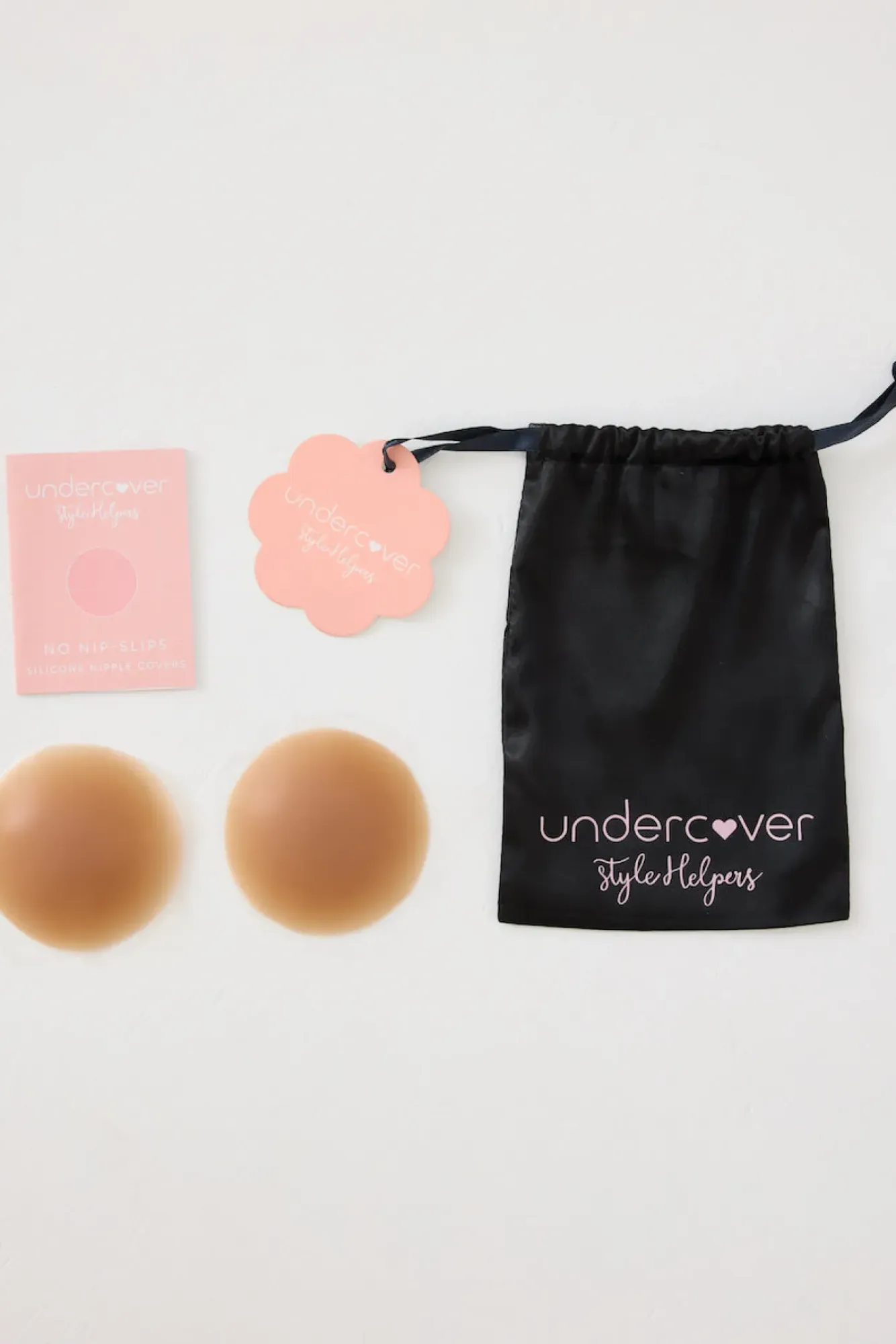 Breast Tape>UNDERCOVER STYLE HELPERS 8cm No Nip Slips Cover Dark Nude