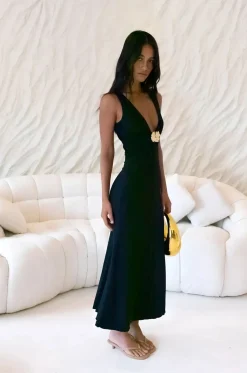Wedding Guest Dresses|Cocktail Dresses>Hello Molly Coastal Caprice Maxi Dress Black
