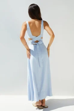 Wedding Guest Dresses|Vacation Dresses>Hello Molly Coastal Glow Maxi Dress Blue