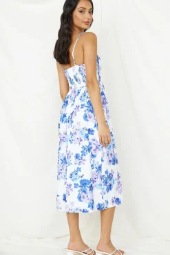 Spring Break Dresses|Casual Dresses>Hello Molly Coastal Living Midi Dress White