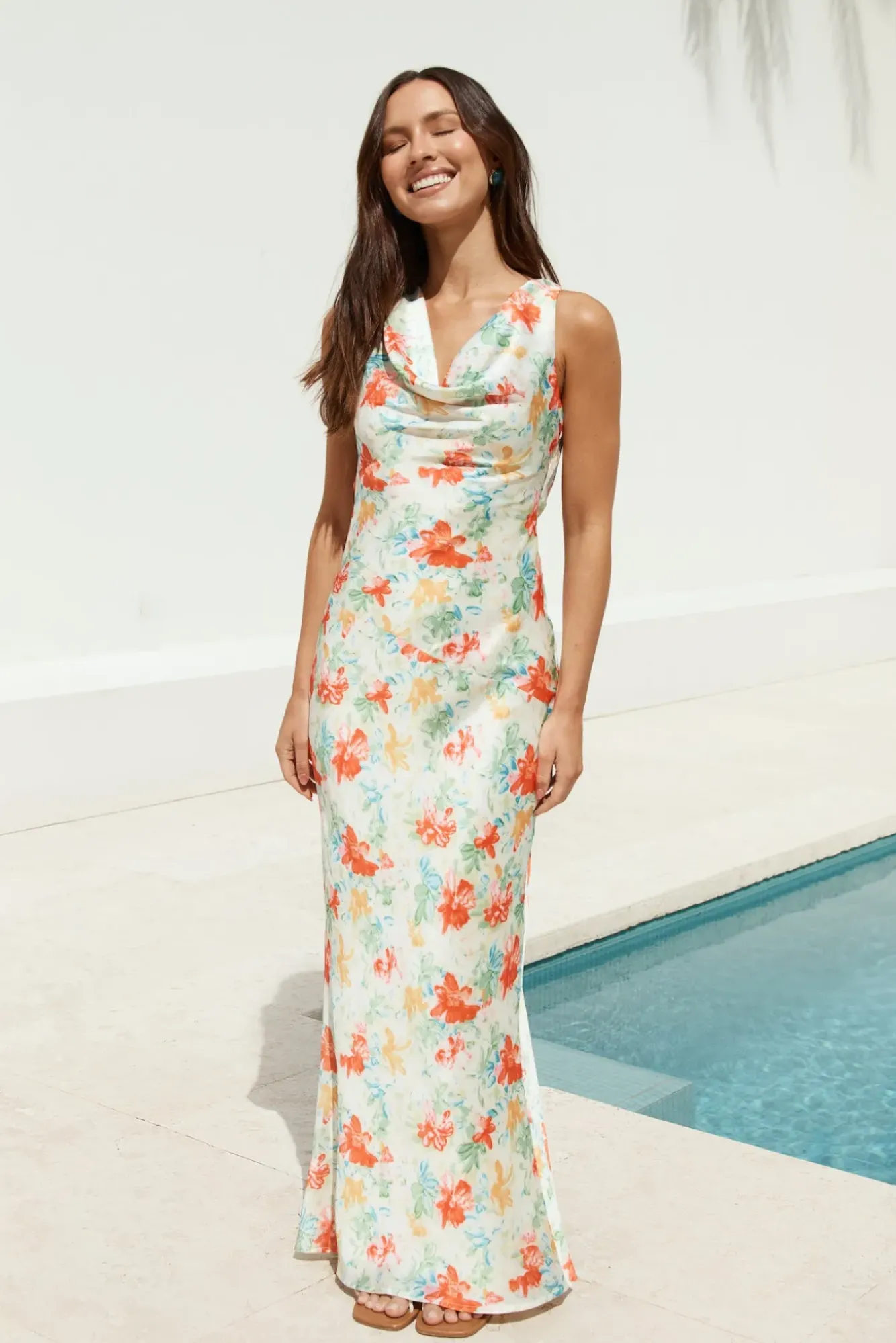 Wedding Guest Dresses|Formal Dresses>Fortunate One Coastal Maxi Dress Print