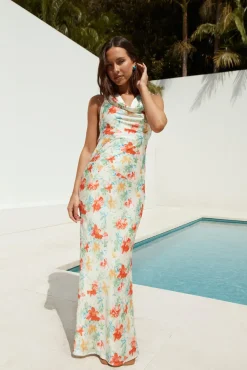 Wedding Guest Dresses|Formal Dresses>Fortunate One Coastal Maxi Dress Print