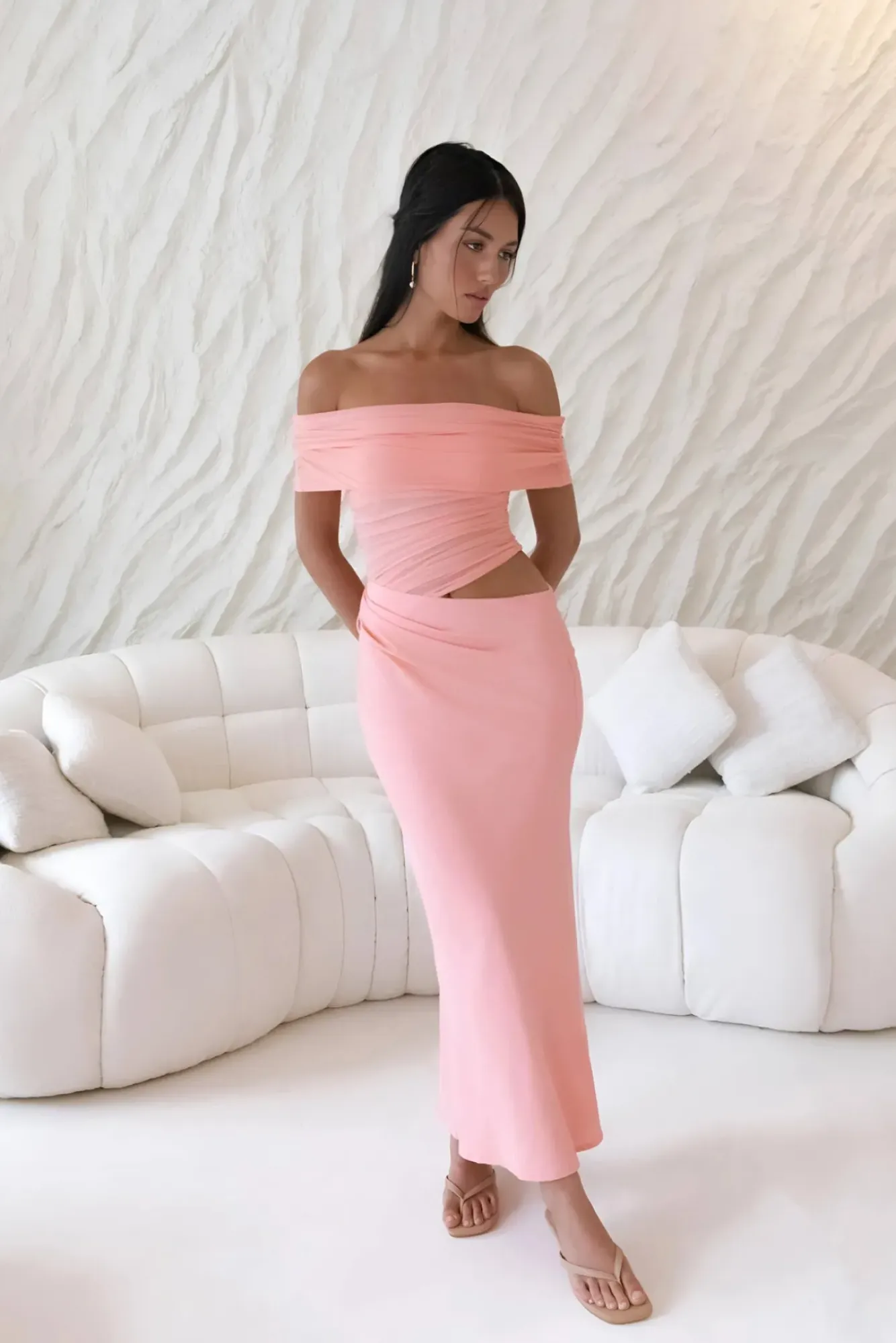 Wedding Guest Dresses|Formal Dresses>Hello Molly Coastal Reverie Maxi Dress Pink
