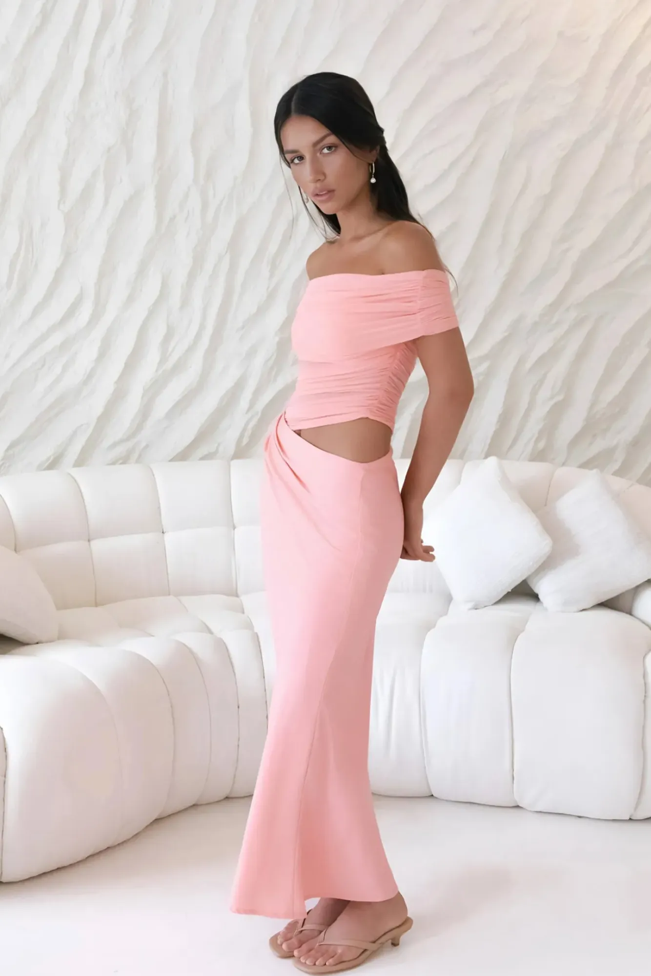 Wedding Guest Dresses|Formal Dresses>Hello Molly Coastal Reverie Maxi Dress Pink