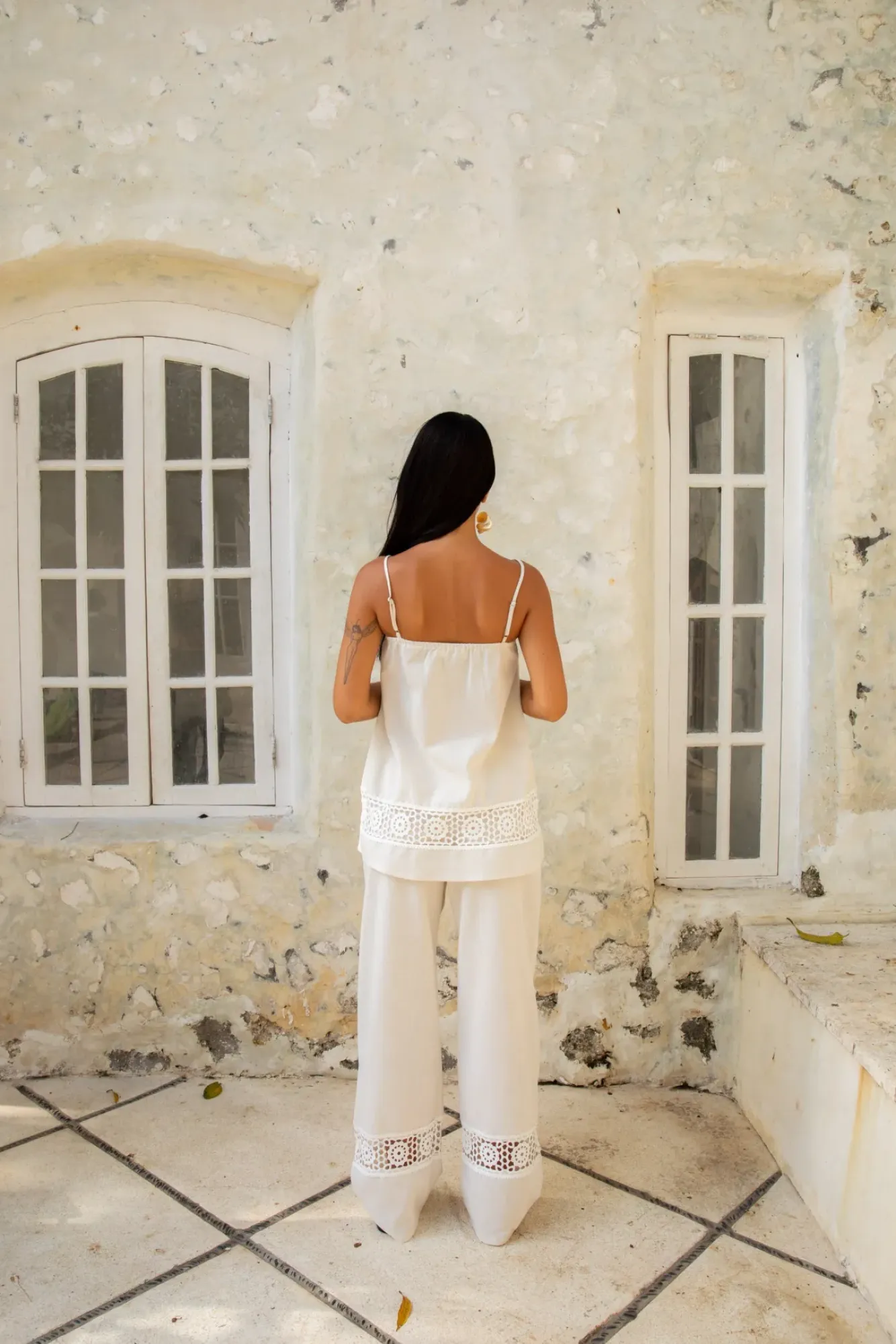 Pants|Two-Piece Pants Set>Hello Molly Coastal Tour Linen Pants Beige