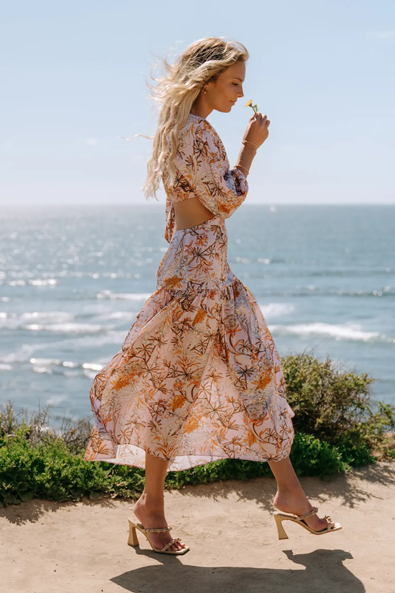 Vacation Dresses|Spring Break Dresses>Hello Molly Come And Go Maxi Dress Pink