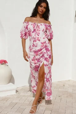 Vacation Dresses|Spring Break Dresses>Hello Molly Comprehend It Midi Dress Pink