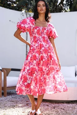 Wedding Guest Dresses|Floral Dresses>Hello Molly Confessions Of Love Maxi Dress Pink