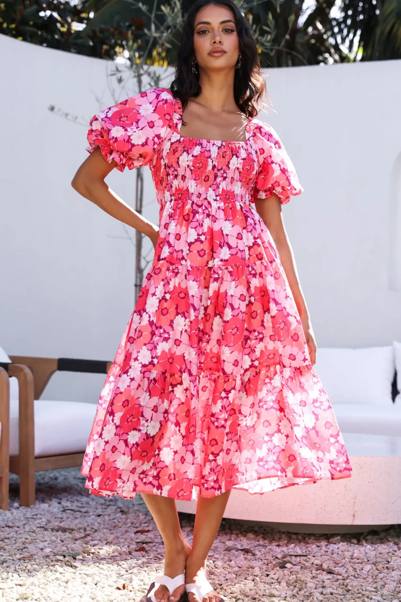 Wedding Guest Dresses|Floral Dresses>Hello Molly Confessions Of Love Maxi Dress Pink
