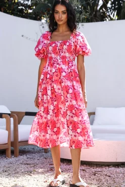 Wedding Guest Dresses|Floral Dresses>Hello Molly Confessions Of Love Maxi Dress Pink