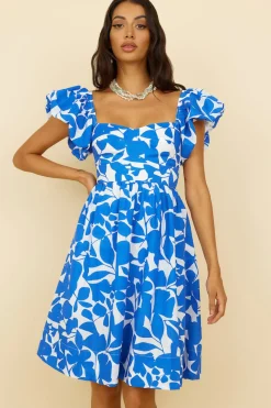 Vacation Dresses|Spring Break Dresses>Hello Molly Core Values Midi Dress Blue