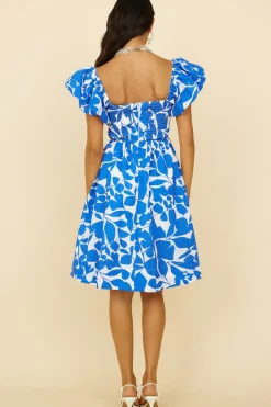 Vacation Dresses|Spring Break Dresses>Hello Molly Core Values Midi Dress Blue