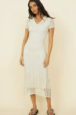 Vacation Dresses|Spring Break Dresses>Hello Molly Cosmic Swirl Maxi Dress Beige