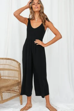 Jumpsuits>Hello Molly Countryside Jumpsuit Black