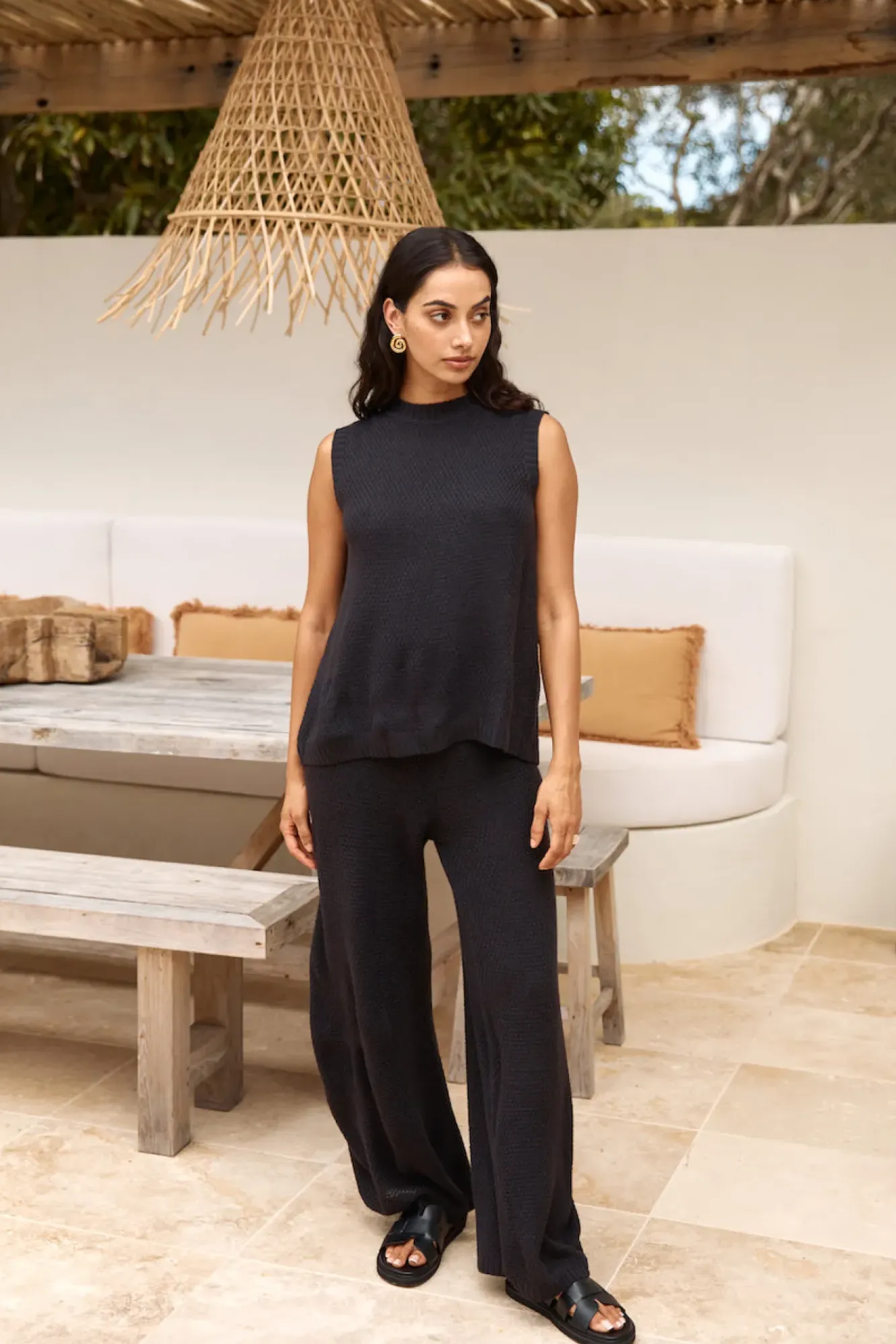 Pants>Hello Molly Cozy Evenings Pant Black