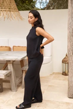 Pants>Hello Molly Cozy Evenings Pant Black