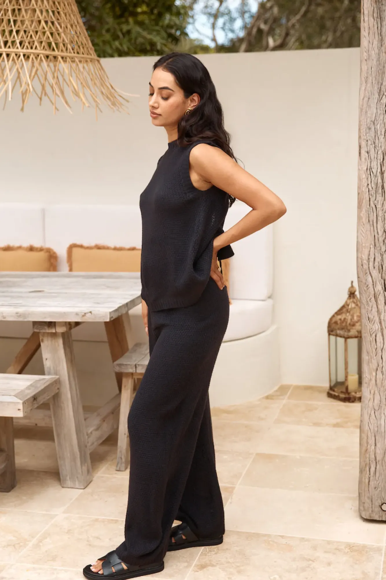 Pants>Hello Molly Cozy Evenings Pant Black