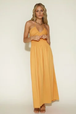 Casual Dresses|Maxi Dresses>Hello Molly Cross My Heart Maxi Dress Orange