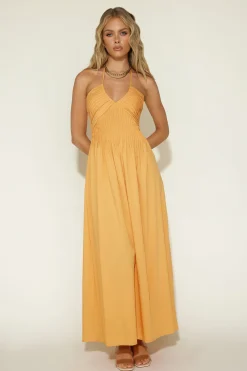 Casual Dresses|Maxi Dresses>Hello Molly Cross My Heart Maxi Dress Orange