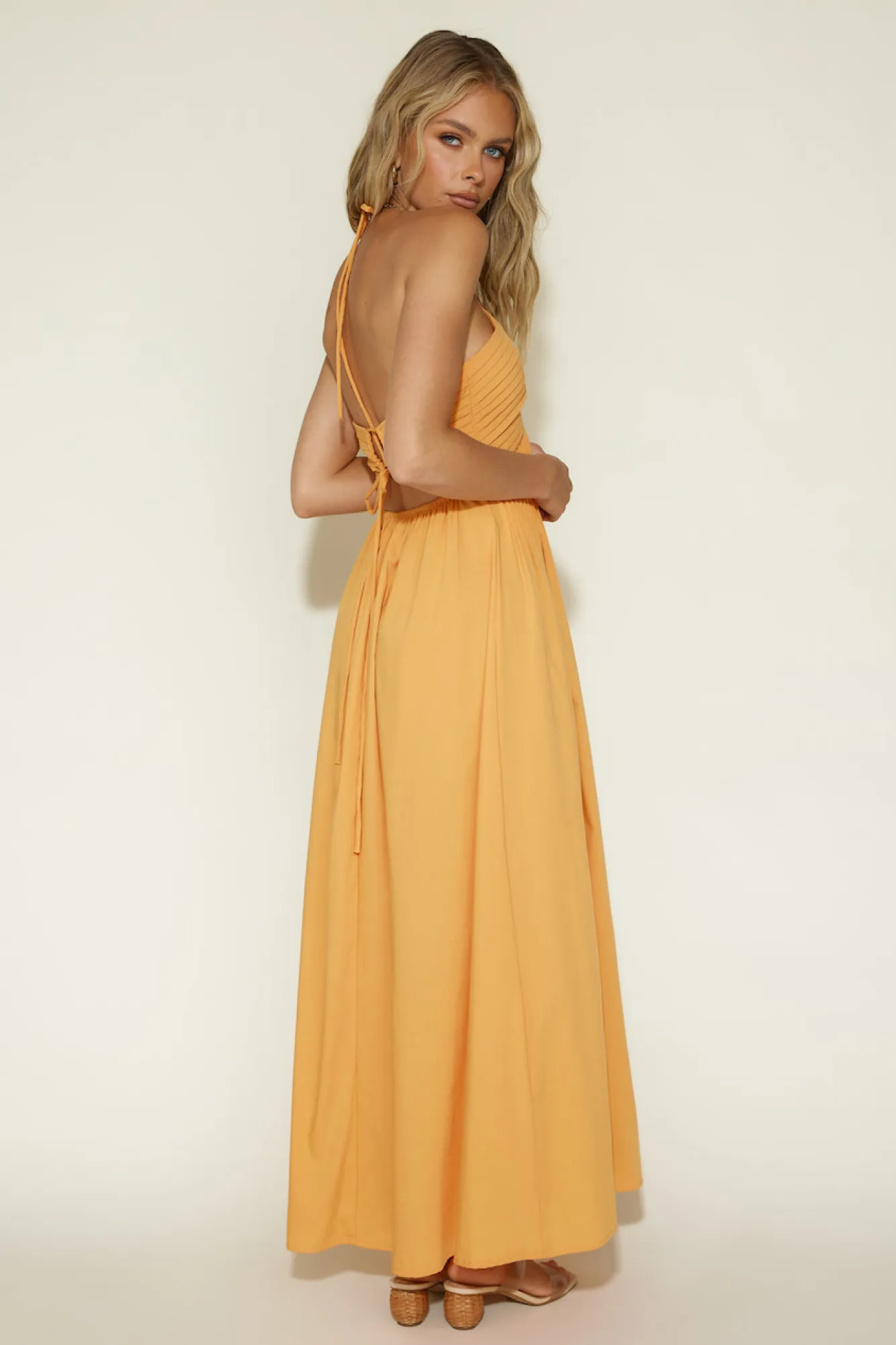 Casual Dresses|Maxi Dresses>Hello Molly Cross My Heart Maxi Dress Orange