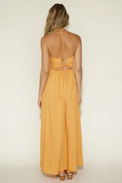 Casual Dresses|Maxi Dresses>Hello Molly Cross My Heart Maxi Dress Orange