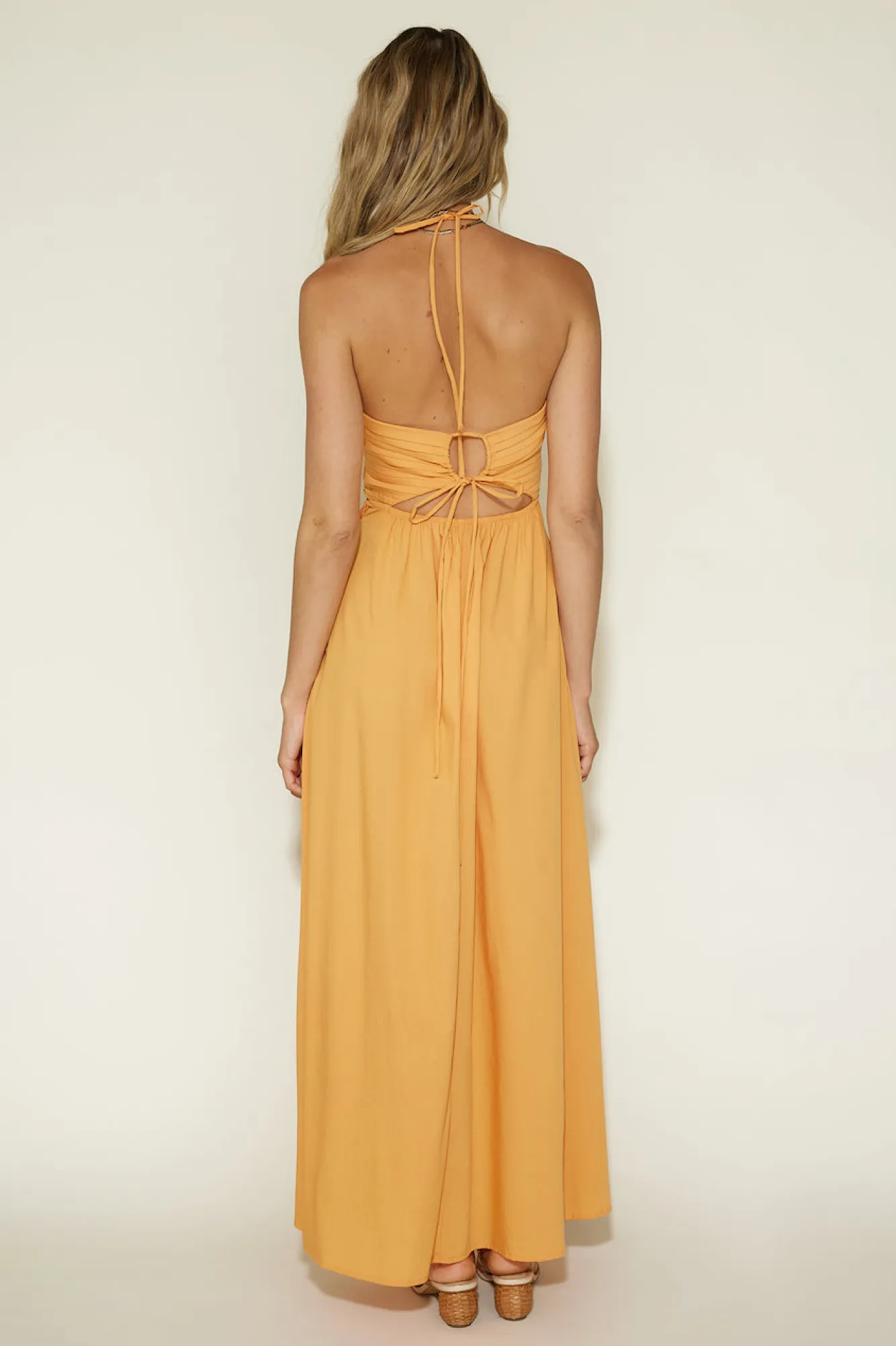Casual Dresses|Maxi Dresses>Hello Molly Cross My Heart Maxi Dress Orange
