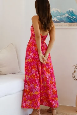 Bump Friendly|Casual Dresses>Hello Molly Cross My Heart Maxi Dress Pink