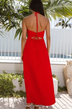 Bump Friendly|Casual Dresses>Hello Molly Cross My Heart Maxi Dress Red