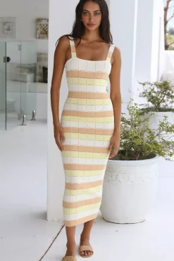 Vacation Dresses|Spring Break Dresses>Hello Molly Cross My Mind Maxi Dress Yellow