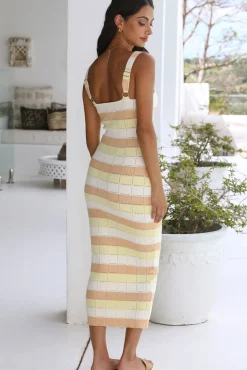 Vacation Dresses|Spring Break Dresses>Hello Molly Cross My Mind Maxi Dress Yellow