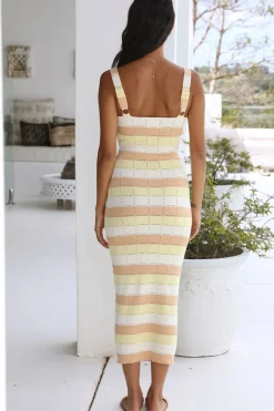 Vacation Dresses|Spring Break Dresses>Hello Molly Cross My Mind Maxi Dress Yellow