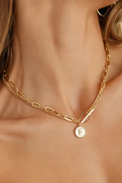 Necklaces>Hello Molly Crown Legacy Necklace Gold