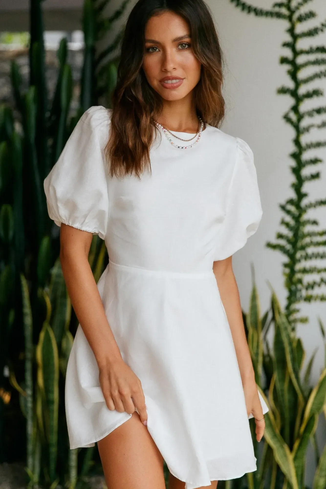 Vacation Dresses|Spring Break Dresses>Hello Molly Cruising Through Dress White