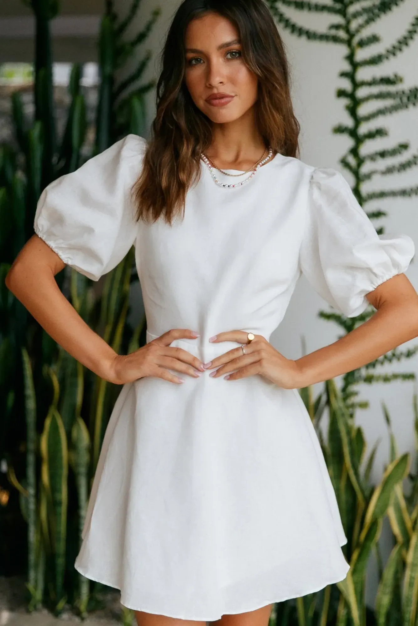 Vacation Dresses|Spring Break Dresses>Hello Molly Cruising Through Dress White