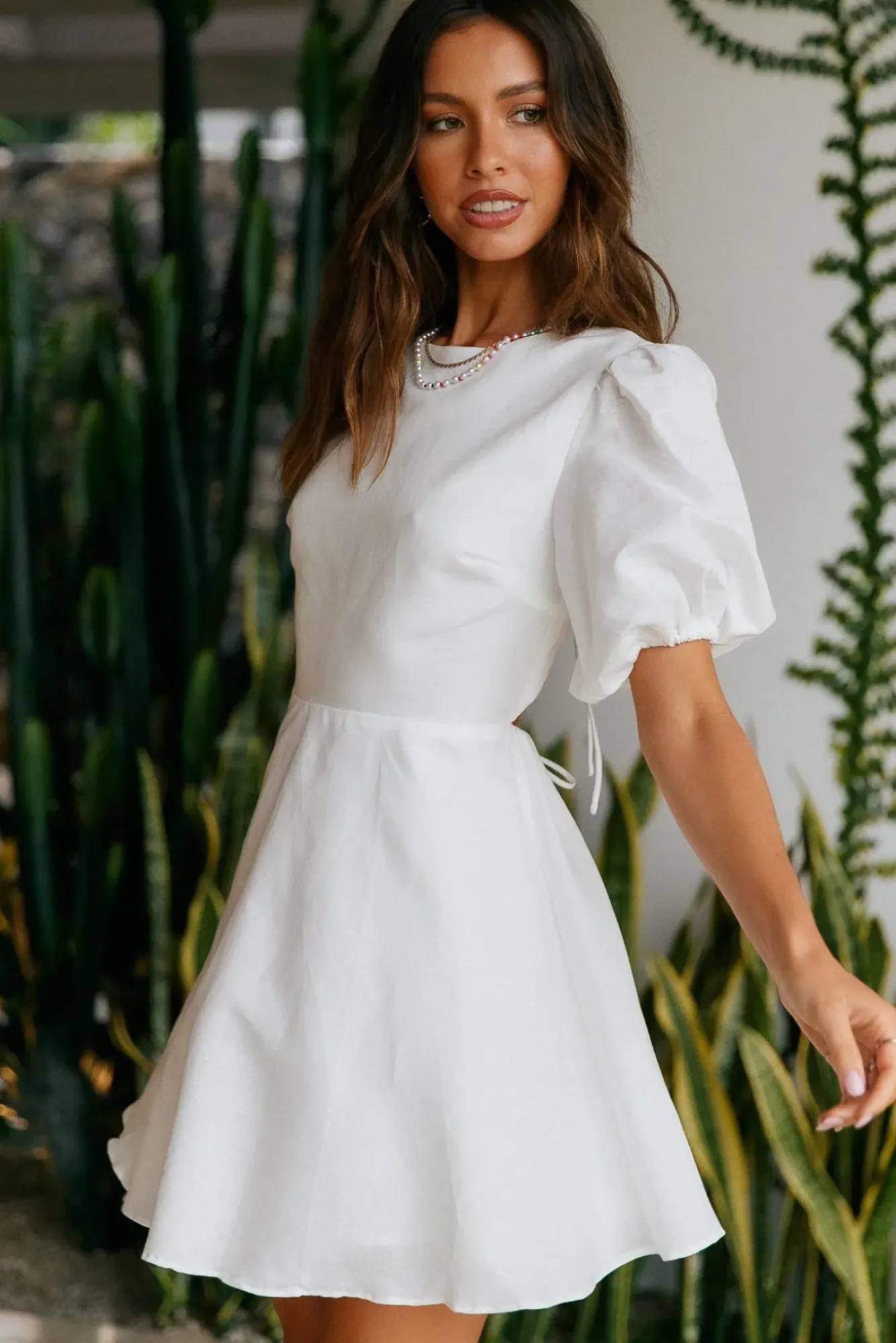 Vacation Dresses|Spring Break Dresses>Hello Molly Cruising Through Dress White