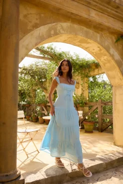 Wedding Guest Dresses|Formal Dresses>Hello Molly Crystal Waters Maxi Dress Blue