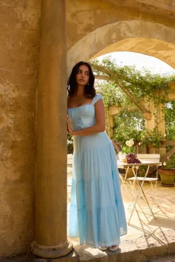 Wedding Guest Dresses|Formal Dresses>Hello Molly Crystal Waters Maxi Dress Blue