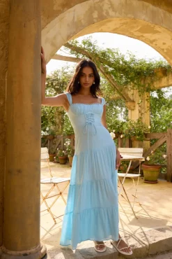 Wedding Guest Dresses|Formal Dresses>Hello Molly Crystal Waters Maxi Dress Blue