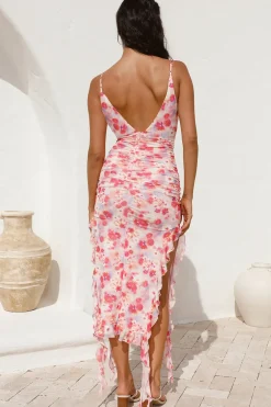 Cocktail Dresses|Midi Dresses>Hello Molly Curiosity Midi Dress Red