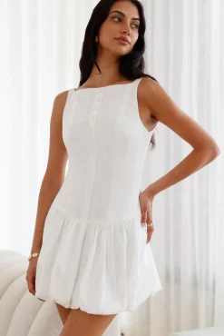 Vacation Dresses|Spring Break Dresses>Hello Molly Dainty Style Mini Dress White