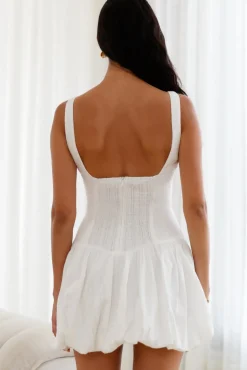 Vacation Dresses|Spring Break Dresses>Hello Molly Dainty Style Mini Dress White