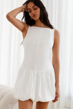 Vacation Dresses|Spring Break Dresses>Hello Molly Dainty Style Mini Dress White