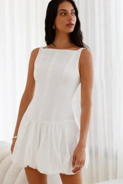 Vacation Dresses|Spring Break Dresses>Hello Molly Dainty Style Mini Dress White