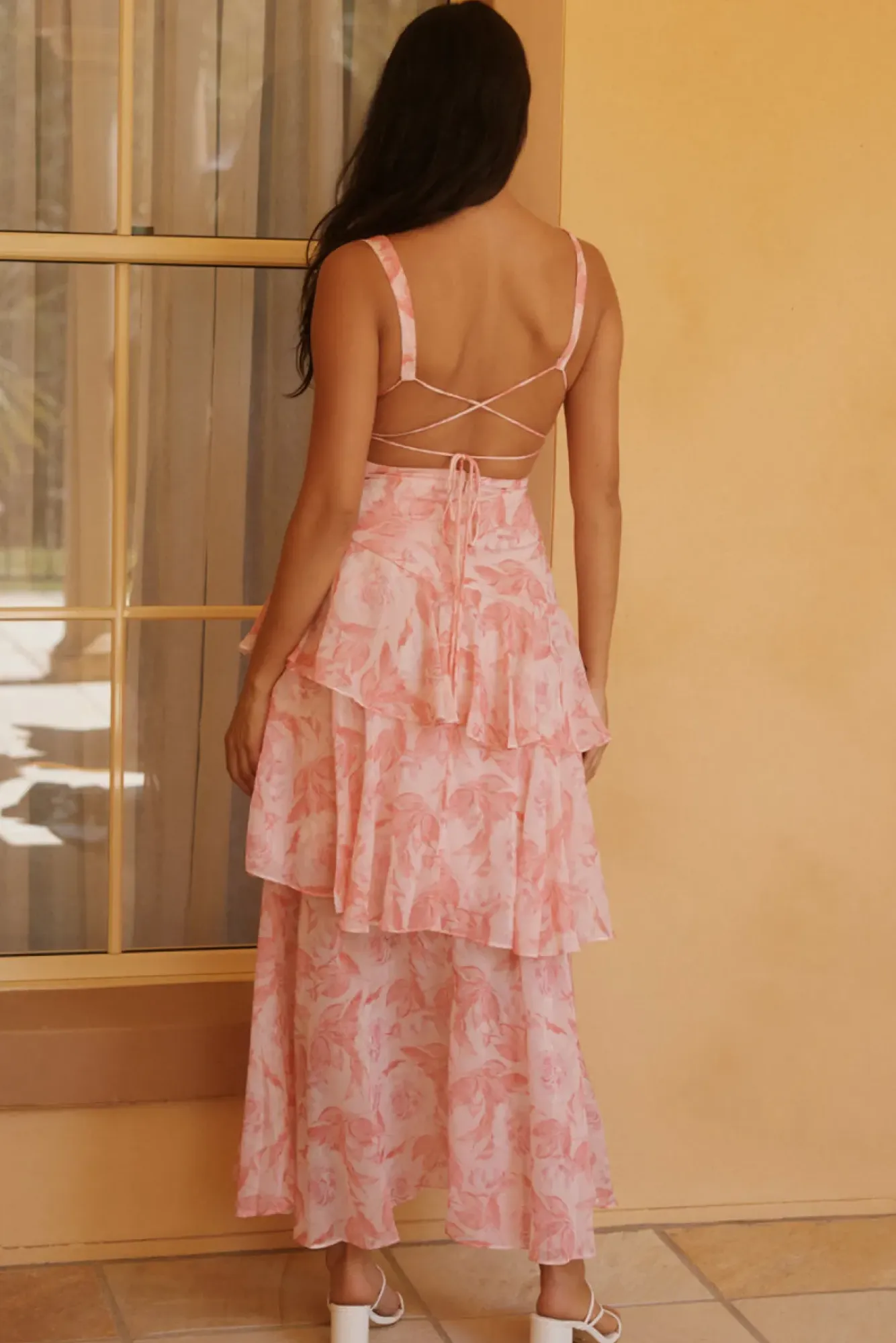 Maxi Dresses>Hello Molly Daisy Booming Maxi Dress in Pink