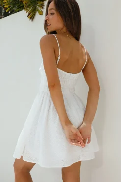 Spring Break Dresses|Casual Dresses>Hello Molly Daisy Dreamer Mini Dress White