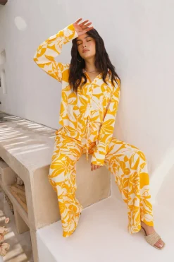 Pants>Hello Molly Daisy Dreaming Pants Yellow