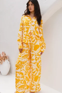 Pants>Hello Molly Daisy Dreaming Pants Yellow