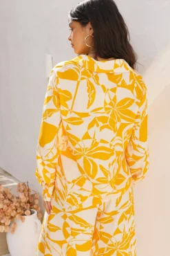 Shirts|Long Sleeve>Hello Molly Daisy Dreaming Top Yellow
